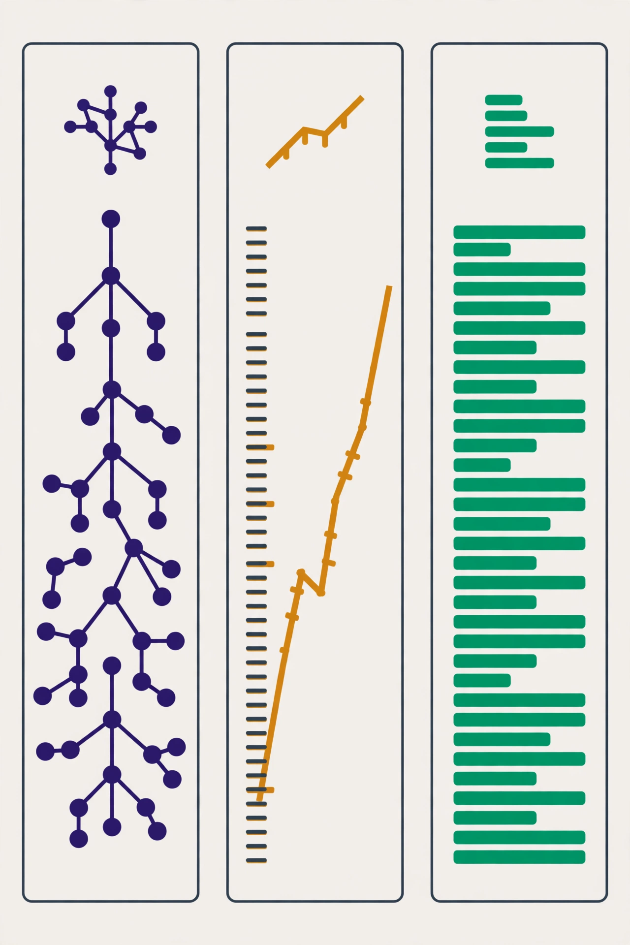 Infografik tiga pilar observabilitas: traces, metrics, logs